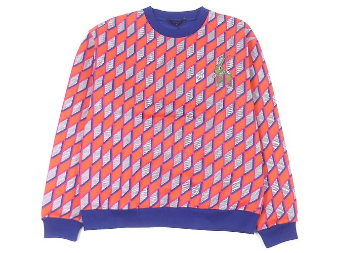 Malha de algodão Damier Diamante Louis Vuitton Laranja