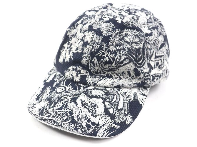 Christian Dior Toile du Jouy D-PLAYER Cotton Polyethylene Hat
