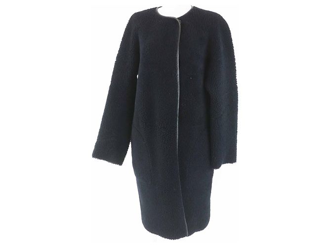 Autre Marque Schafledermantel INES＆MARECHAL Schwarz