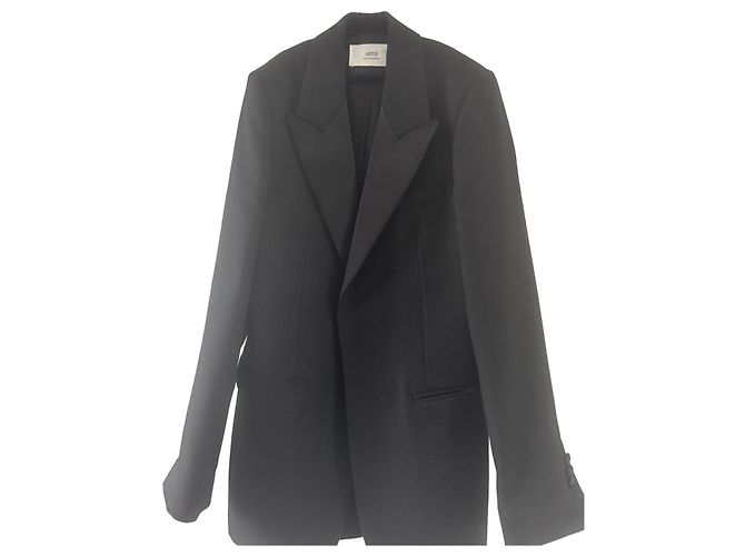 Autre Marque Blazer nero AMI Alexandre Mattiussi