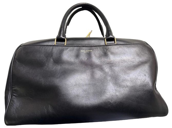 Bolso de cuero negro Saint Laurent