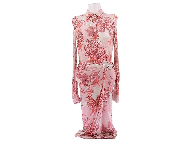 Versace Conjunto con estampado rosa 