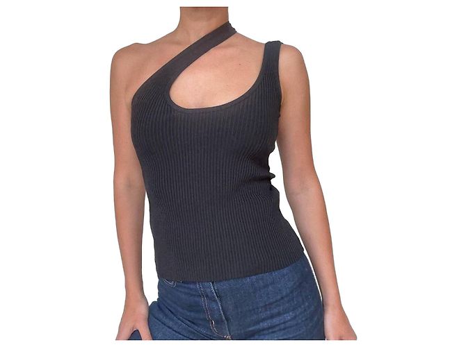 Top Zimmermann negro de viscosa