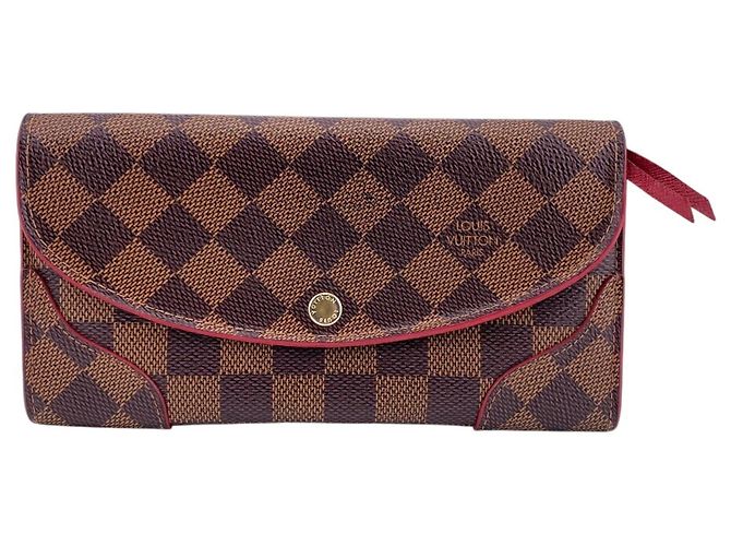 Louis Vuitton Damier Canvas Langbörse Braun Damier ebene