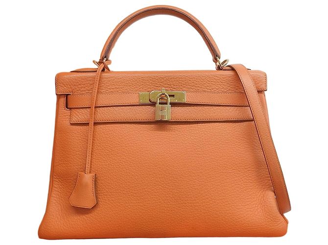 Bolsa Hermès Kelly 32 Laranja