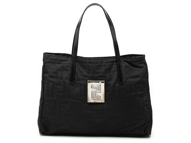 Fendi Schwarze Zucca Canvas Tote