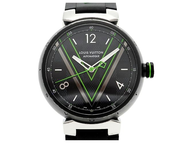 Orologio da uomo Louis Vuitton Tambour con quadrante nero
