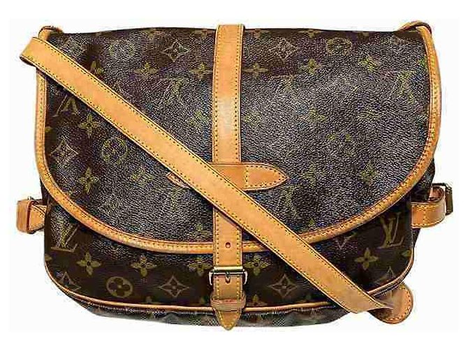 Louis Vuitton Monogram Saumur 30 Handtasche Braun Monogramm