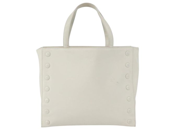 Céline Celine Handbag Leather White