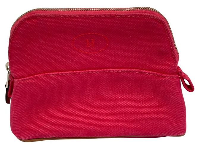 Pochete Mini em Lona Bolide Hermès Rosa