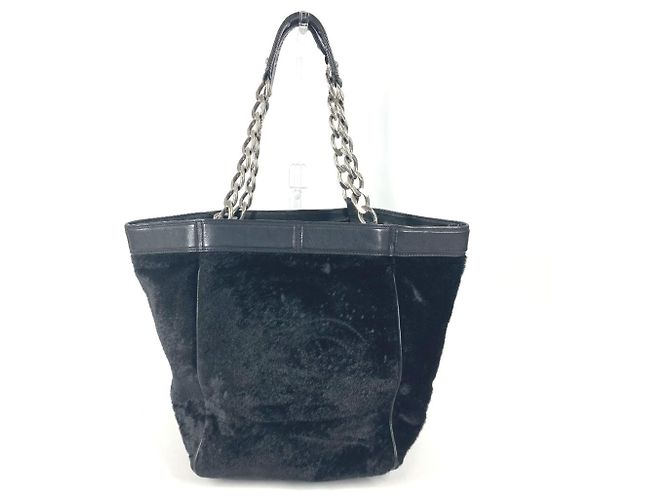 Borsa tote con logo CC Coco di Chanel Nero