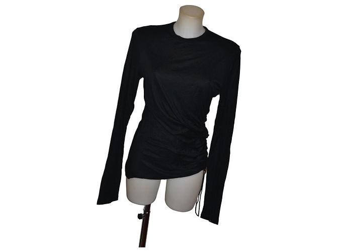 Versace Pullover schwarz aus Viskose mit Golddetails