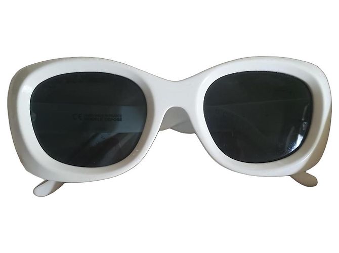 White Sunglasses Emmanuelle Khanh 4231 0911 Hand made