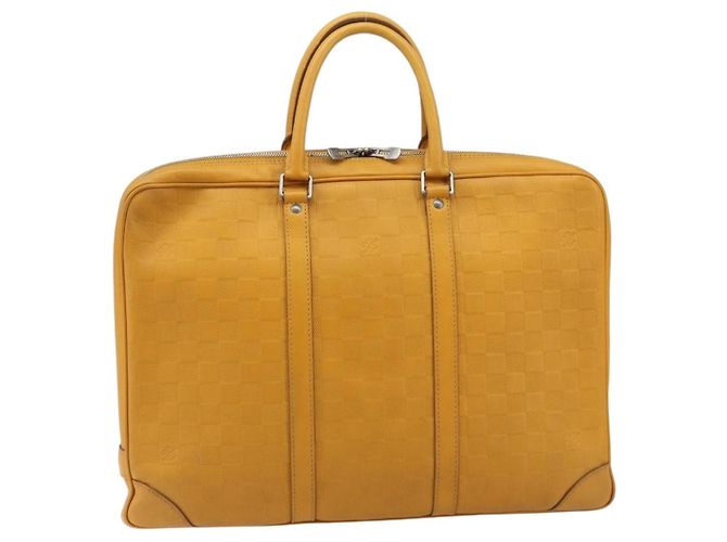 Louis Vuitton Porte-Documents Voyage Damier Infini Leather GM Jaune