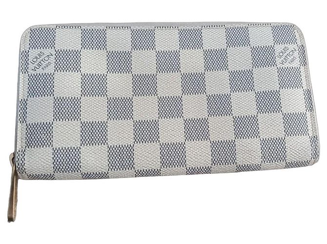 Cartera Louis Vuitton Zippy Damier Azur Beige