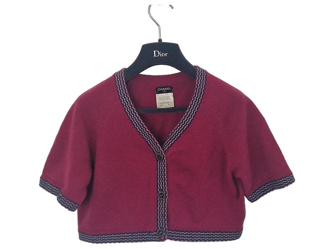 Chanel Kaschmir Pullover Fuchsia Fuschia 