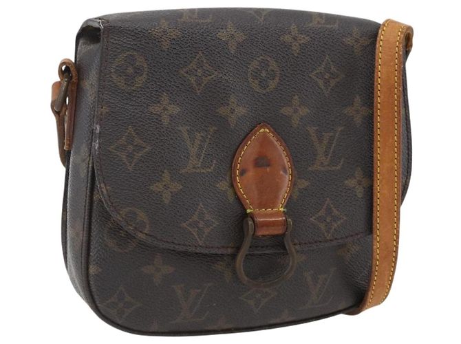 LOUIS VUITTON Bolsa de Ombro Monogram Saint Cloud MM M51243 LV Auth 172595 Monograma