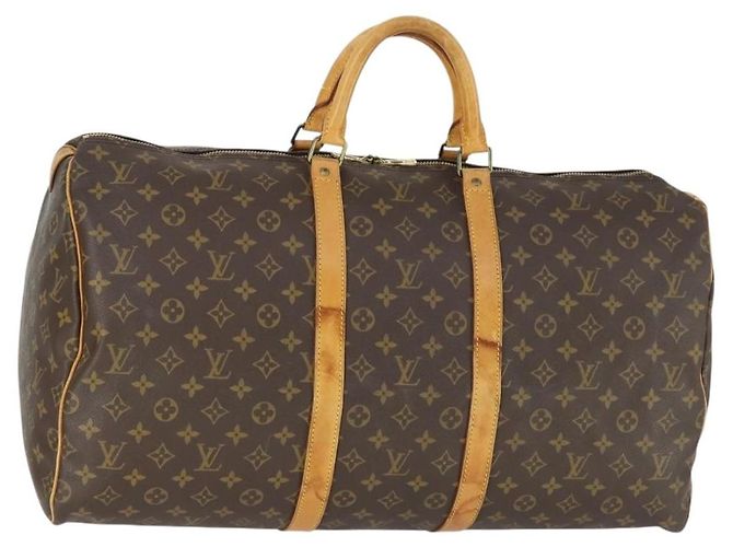 LOUIS VUITTON Bolsa Boston Monogram Keepall 55 M41424 LV Auth 171726 Monograma