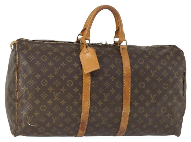 LOUIS VUITTON Bolsa Boston Monogram Keepall 55 M41424 LV Auth 171947 Monograma