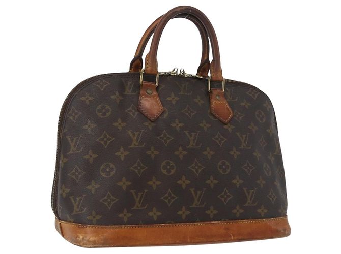 LOUIS VUITTON Bolsa de Mão Monogram Alma M51130 Auth LV ka2547 Monograma