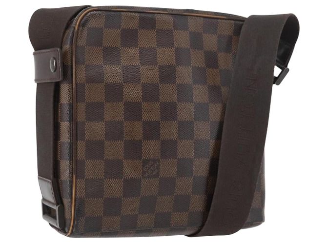LOUIS VUITTON Borsa a Spalla Damier Ebene Olaf PM N41442 LV Auth ka2472