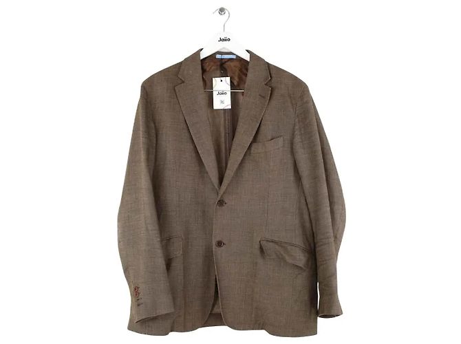 Hackett London Brown linen jacket