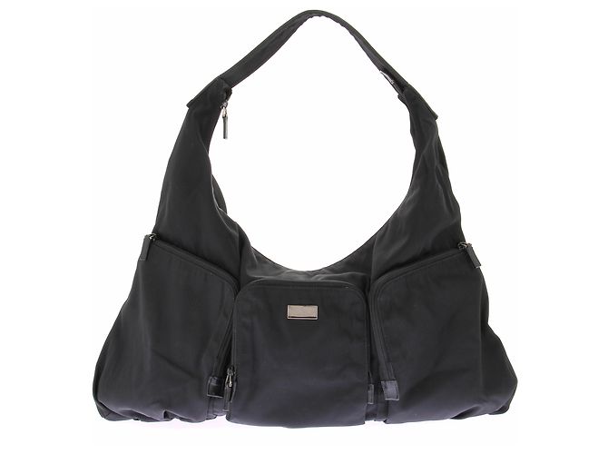 Gucci Hobo Tasche schwarz Polyester
