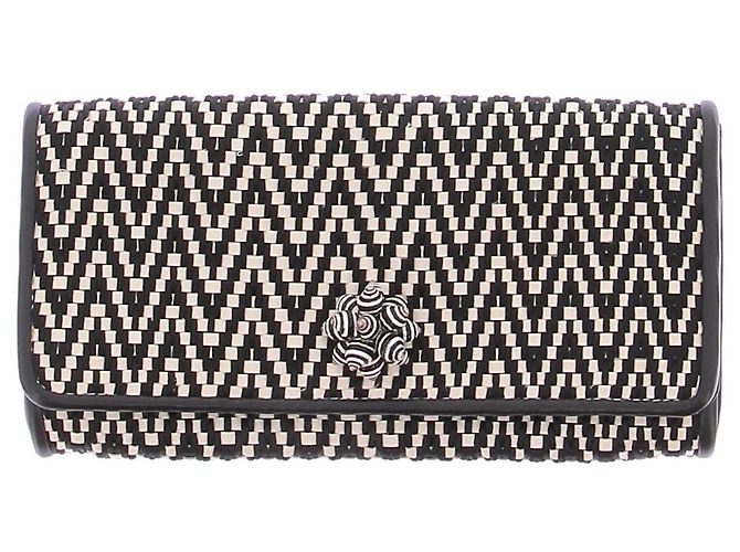 Autre Marque Pochete com padrões preto e branco