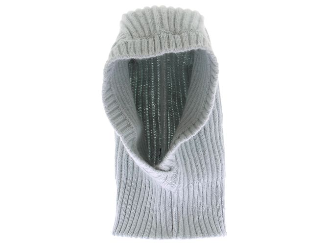 Longchamp Gorro verde água em lã