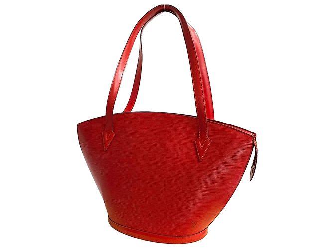 Borsa Tote Epi Saint Jacques di Louis Vuitton Rosso