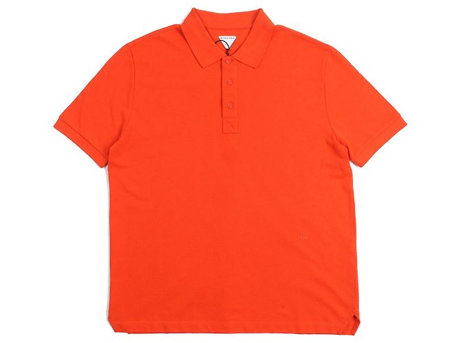 Camisa Polo Bottega Veneta de Algodón Naranja