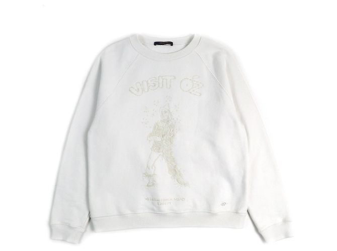 Baumwollpullover mit Rundhalsausschnitt Wizard of Oz von Louis Vuitton Weiß