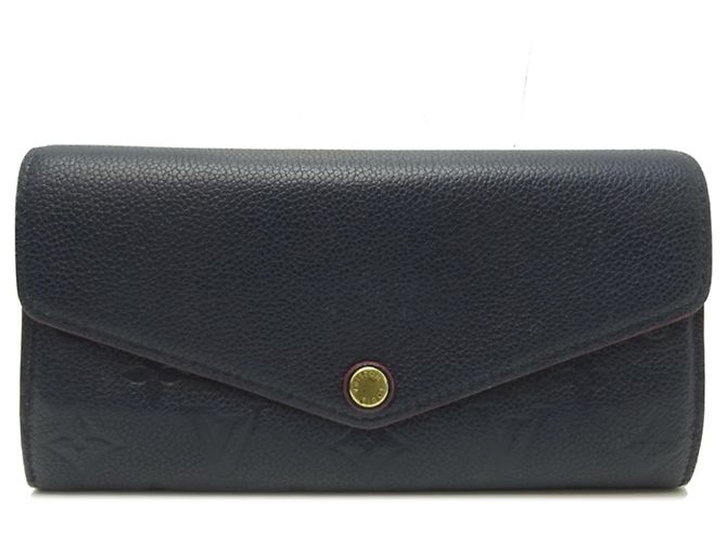 Cartera Larga Sarah de Louis Vuitton Roja Azul marino