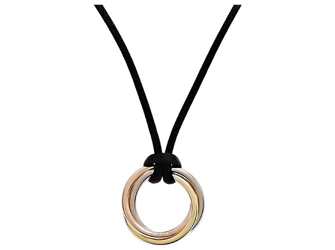 Collar de cuerda mediano Trinity de Cartier Plata Rosa Dorado