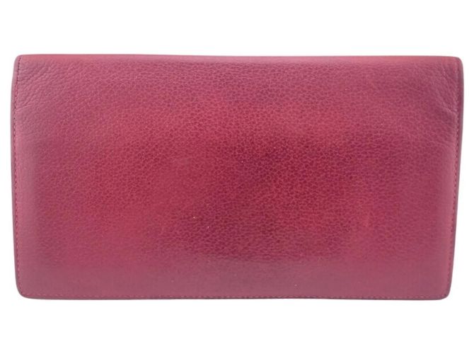 Hermès Hermes MC2 Fleming Bifold Long Wallet Red