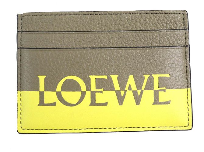 Loewe Signature Plain Leder Kartenetui Braun