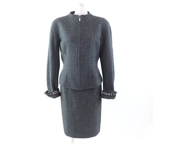 Autre Marque Woll-Set LEONARD FASHION Grau
