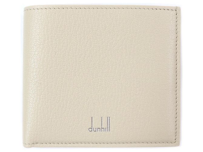 Alfred Dunhill Billetera de cuero Dunhill Duke Billfold Beige