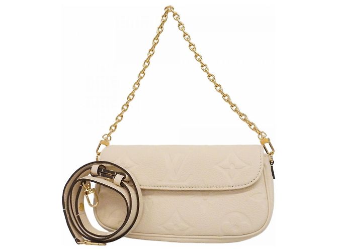 Louis Vuitton Monogram Empreinte Geldbörse mit Kette Ivy Roh