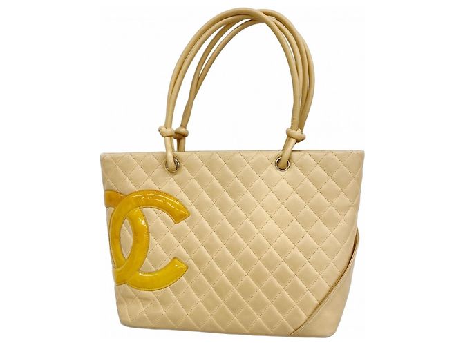 Bolsa Tote Cambon da Chanel Bege