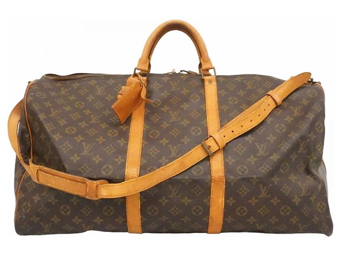 Borsa Boston Louis Vuitton Monogram Keepall Bandoulière 60 Marrone