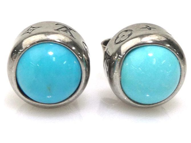 Conjunto de pendientes Rodeo turquesa Louis Vuitton Plata