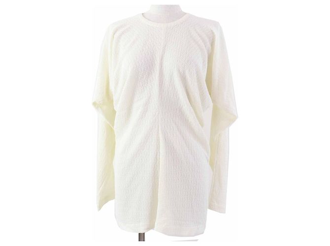 Autre Marque COMME des GARCONS Openwork Design Acetate Nylon Knit White