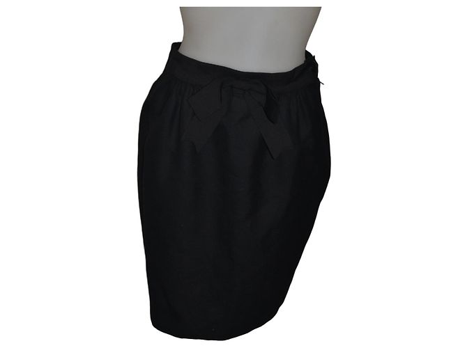 Moschino Couture Wollrock schwarz Größe 42 IT