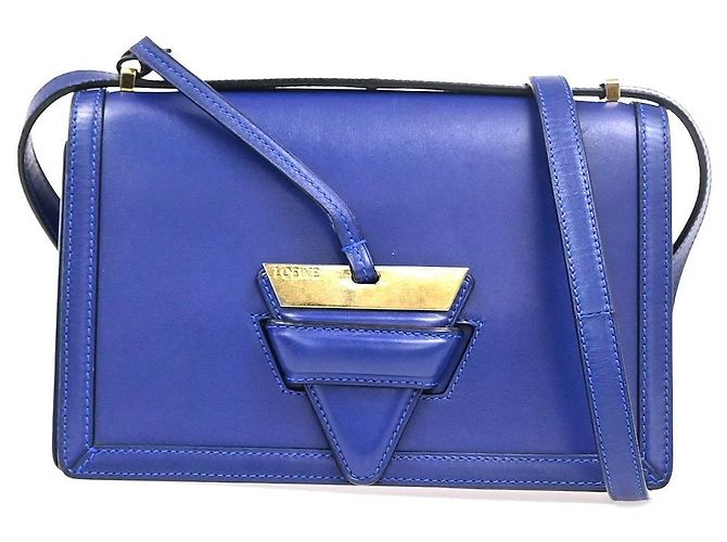 Loewe Barcelona Leather Small Blu 