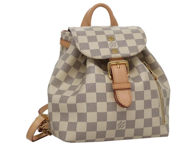 LOUIS VUITTON Schultertasche Speron BB Damier Azur N44026 LV Auth 97791SAM