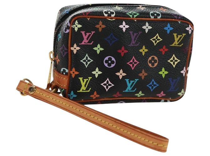 LOUIS VUITTON Monogramm Multicolor Wapity Tasche Schwarz M58034 Auth 168949V