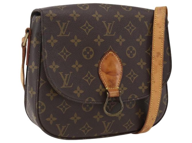 LOUIS VUITTON Bolsa de Ombro Monogram Saint Cloud GM M51242 LV Auth LNZ234 Monograma