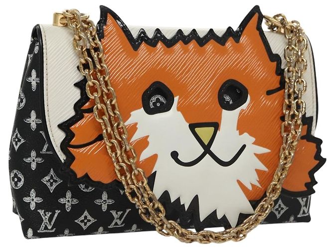 LOUIS VUITTON Catgram Borsa a Spalla Cat Pochette Nera M52935 LV Auth 101677SAM Nero