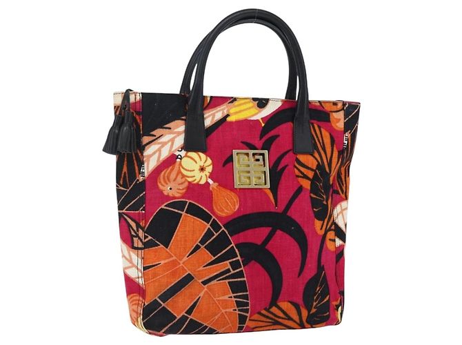 GIVENCHY Tote Bag Canvas Multicolor Gold Auth mr2117 Multiple colors Golden